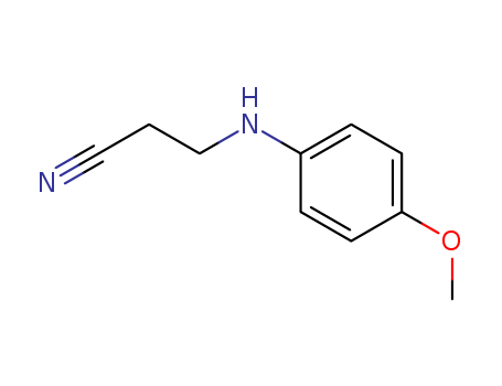 33141-33-2,3-(4-METHOXY-PHENYLAMINO)-PROPIONITRILE,Propionitrile,3-p-anisidino- (6CI,7CI,8CI); N-Cyanoethyl-p-methoxyaniline; b-(p-Methoxyanilino)propionitrile