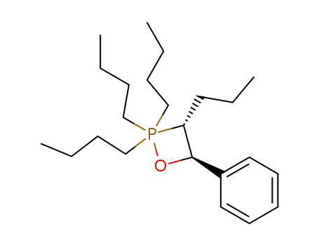 Molecular Structure of 94372-04-0 (1,2-Oxaphosphetane, 2,2,2-tributyl-2,2-dihydro-4-phenyl-3-propyl-,
trans-)