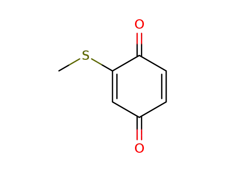 Molecular Structure of 18232-06-9 (2-(Methylthio)-1,4-benzoquinone)