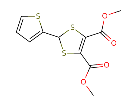 Molecular Structure of 116935-20-7 (2-(2-thienyl)-4,5-dimethoxycarbonyl-1,3-dithiole)