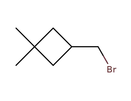 Molecular Structure of 76207-22-2 (3-(Bromomethyl)-1,1-dimethylcyclobutane)