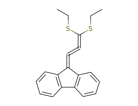 Molecular Structure of 79159-17-4 (9H-Fluorene, 9-[3,3-bis(ethylthio)-1,2-propadienylidene]-)