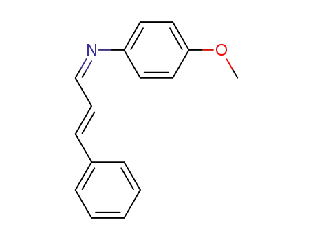 Molecular Structure of 123525-44-0 (N-(3-phenyl-2-propenylidene)-4-methoxyaniline)