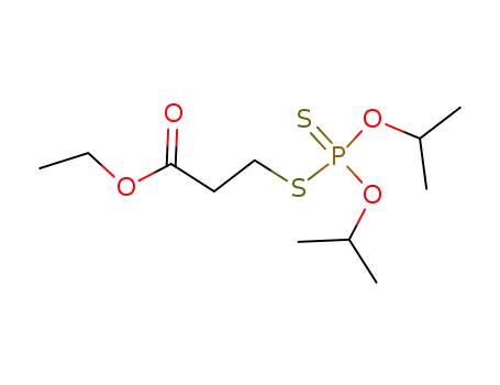 Molecular Structure of 71735-74-5 (ethyl 3-[[bis(1-methylethoxy)phosphinothioyl]thio]propionate)