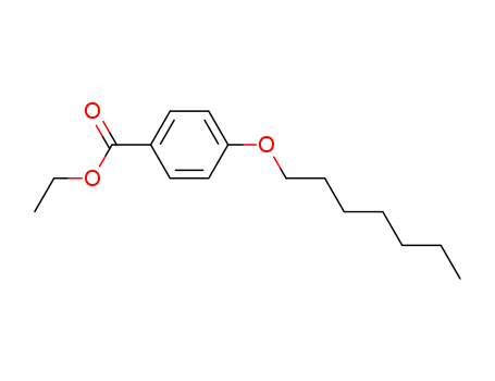 Molecular Structure of 154845-73-5 (Benzoic acid, 4-(heptyloxy)-, ethyl ester)