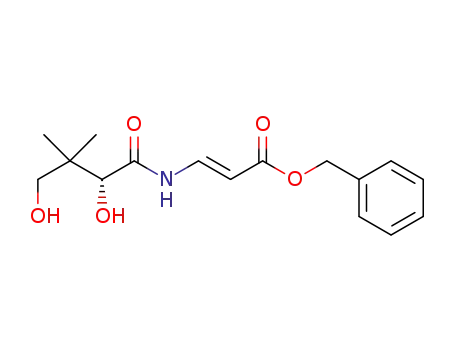 Molecular Structure of 1265205-80-8 ((R,E)-benzyl 3-(2,4-dihydroxy-3,3-dimethylbutanamido)acrylate)