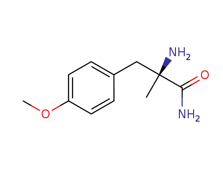 Molecular Structure of 1299492-09-3 (2-(S)-amino-3-(4-methoxyphenyl)-2-methylpropionamide)