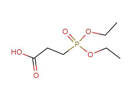 Molecular Structure of 3095-96-3 (DIETHYLPHOSPHONOPROPANOIC ACID)