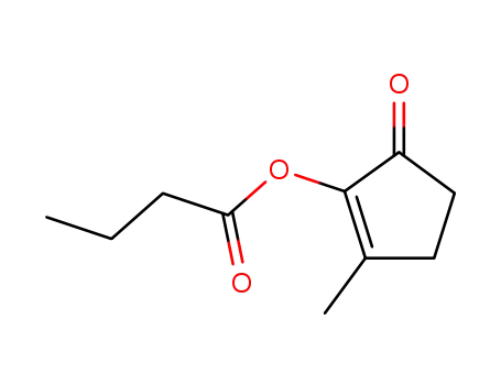 Molecular Structure of 68227-51-0 (2-methyl-5-oxo-1-cyclopenten-1-yl butyrate)