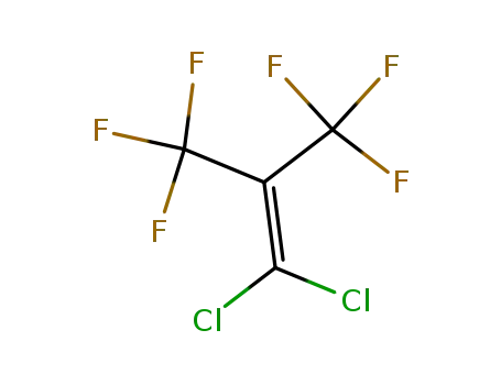 Molecular Structure of 359-66-0 (1-Propene, 1,1-dichloro-3,3,3-trifluoro-2-(trifluoromethyl)-)