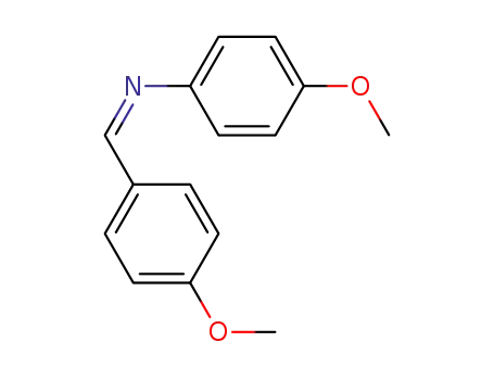Molecular Structure of 83306-67-6 (p-methoxyphenylcarboxaldehyde N-(p-methoxyphenyl)imine)