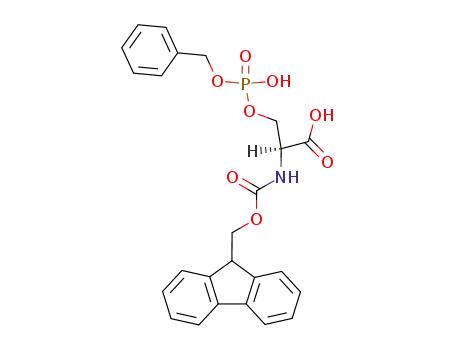 Molecular Structure of 158171-14-3 (Fmoc-O-(benzylphospho)-L-serine)