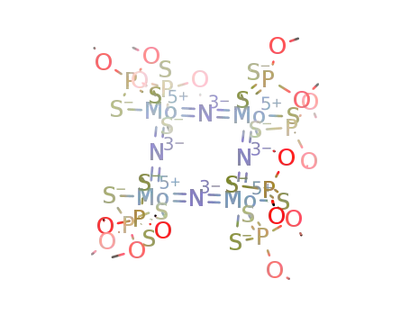 Molecular Structure of 82621-45-2 ([MoN(S<sub>2</sub>P(OCH<sub>3</sub>)2)2]4)