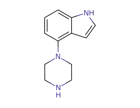 Molecular Structure of 84807-09-0 (4-(Piperazino)indole)