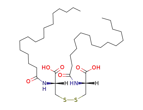 Molecular Structure of 17627-10-0 (N,N'-dipalmitoyl-L-cystine)