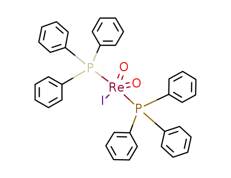 Molecular Structure of 23032-93-1 (IODODIOXOBIS(TRIPHENYLPHOSPHINE)RHENIUM(V))