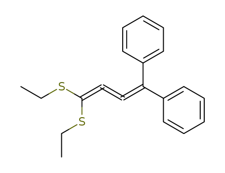 Molecular Structure of 79159-18-5 (Benzene, 1,1'-[4,4-bis(ethylthio)-1,2,3-butatrienylidene]bis-)