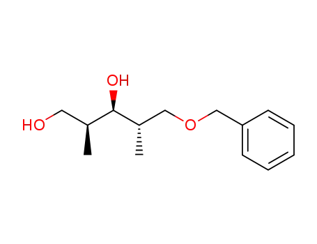Molecular Structure of 108393-28-8 ((2S,3R,4S)-5-benzyloxy-2,3-dimethylpentane-1,4-diol)