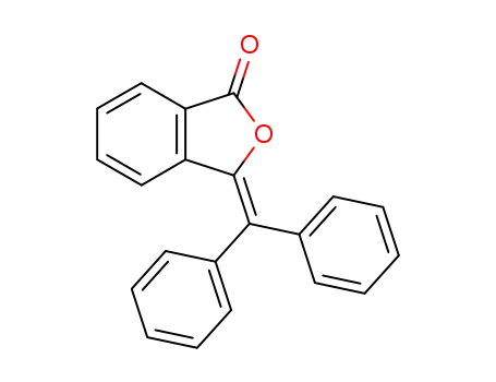 Molecular Structure of 1801-25-8 (3-(diphenylmethylidene)-2-benzofuran-1(3H)-one)
