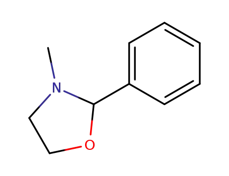 Molecular Structure of 1630-62-2 ((2R)-3-methyl-2-phenyl-1,3-oxazolidine)