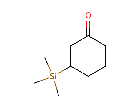 Molecular Structure of 7531-60-4 (Cyclohexanone, 3-(trimethylsilyl)-)