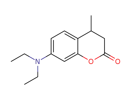 Molecular Structure of 13518-90-6 (2H-1-Benzopyran-2-one, 7-(diethylamino)-3,4-dihydro-4-methyl-)