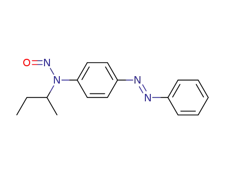 Molecular Structure of 101289-90-1 (<i>N</i>-<i>sec</i>-butyl-<i>N</i>-nitroso-4-phenylazo-aniline)