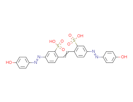Benzenesulfonic acid,2,2'-(1,2-ethenediyl)bis[5-[2-(4-hydroxyphenyl)diazenyl]-
