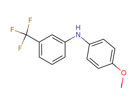 Molecular Structure of 1494-26-4 (3-TRIFLUOROMETHYL-4'-METHOXYDIPHENYLAMINE)
