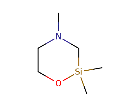 Molecular Structure of 10196-49-3 (2,2,4-Trimethyl-1-oxa-4-aza-2-silacyclohexane)