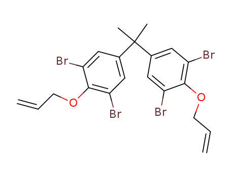 25327-89-3,2,2',6,6'-Tetrabromobisphenol A diallyl ether,1,1'-Isopropylidenebis[4-(allyloxy)-3,5-dibromobenzene];2,2-Bis(3,5-dibromo-4-allyloxyphenyl)propane;2,2-Bis(4-allyloxy-3,5-dibromophenyl)propane;BE 51;FG 3200;Fire Guard 3200;Flame Cut 122K;Benzene,1,1'-(1-methylethylidene)bis[3,5-dibromo-4-(2-propenyloxy)- (9CI);Propane, 2,2-bis[4-(allyloxy)-3,5-dibromophenyl]-(8CI);Pyroguard SR 319;SR 319;Tetrabromobisphenol A allyl ether;Tetrabromobisphenol A bis(allyl ether);Tetrabromobisphenol A diallyl ether;