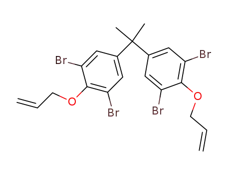 Molecular Structure of 25327-89-3 (2,2',6,6'-Tetrabromobisphenol A diallyl ether)