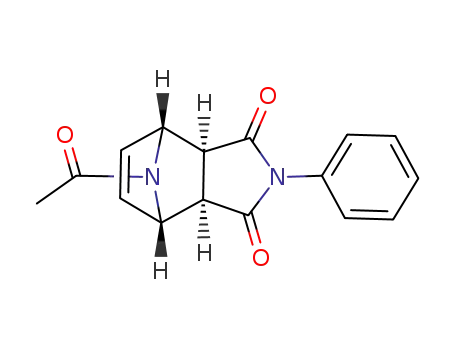 Molecular Structure of 99237-86-2 (exo-10-acetyl-4-phenyl-4,10-diazatricyclo<5.2.1.0<sup>2,6</sup>>dec-8-ene-3,5-dione)