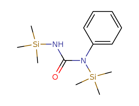 1024-58-4,BIS-N,N'-(TRIMETHYLSILYL)-N-PHENYLUREA,Urea,1-phenyl-1,3-bis(trimethylsilyl)- (7CI,8CI);1-Phenyl-1,3-bis(trimethylsilyl)urea; N,N'-Bis(trimethylsilyl)-N-phenylurea