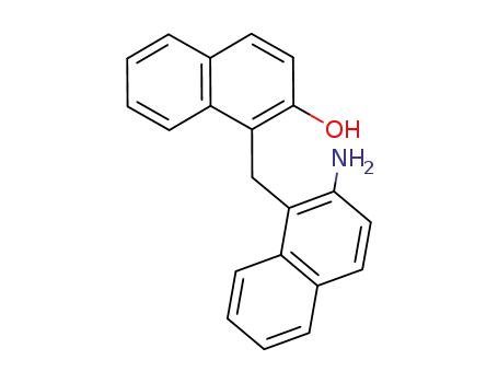 Molecular Structure of 28306-30-1 (1-[(2-aminonaphthalen-1-yl)methyl]naphthalen-2-ol)