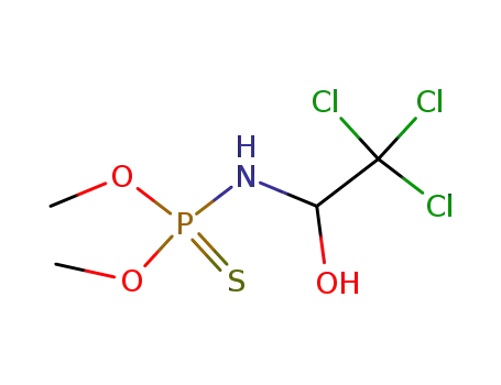 O,O-dimethyl (2,2,2-trichloro-1-hydroxyethyl)phosphoramidothioate