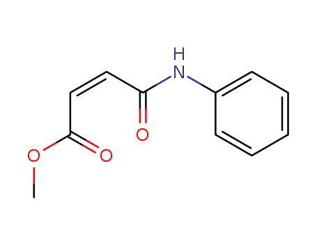 Molecular Structure of 80167-50-6 (2-Butenoic acid, 4-oxo-4-(phenylamino)-, methyl ester, (2Z)-)
