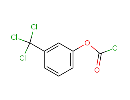 Molecular Structure of 713-94-0 (Carbonochloridic acid, 3-(trichloromethyl)phenyl ester)