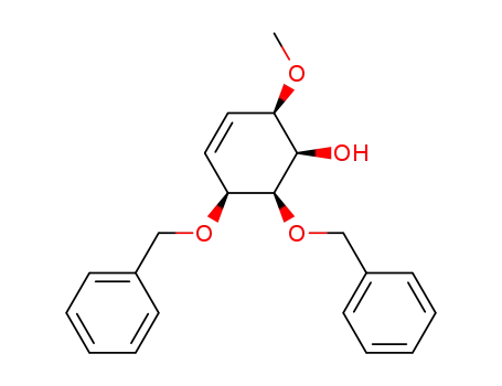 Molecular Structure of 186382-59-2 (1D-(1,2,3,4)-1,2-di-O-benzyl-4-O-methylcyclohex-5-ene-1,2,3,4-tetraol)