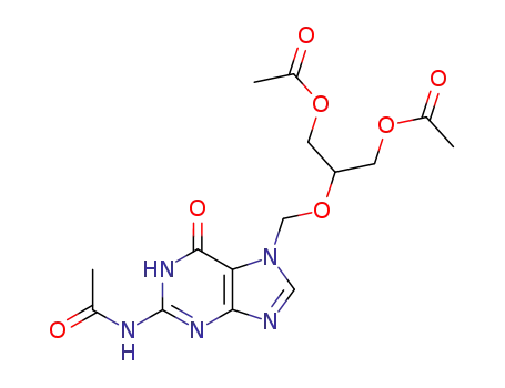 Molecular Structure of 86357-17-7 (7-(1,3-diacetoxy-2-propoxymethyl)-N<sup>2</sup>-acetylguanine)