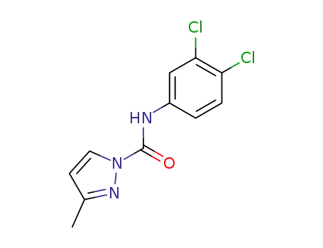 Molecular Structure of 69413-37-2 (3-Methyl-pyrazole-1-carboxylic acid (3,4-dichloro-phenyl)-amide)