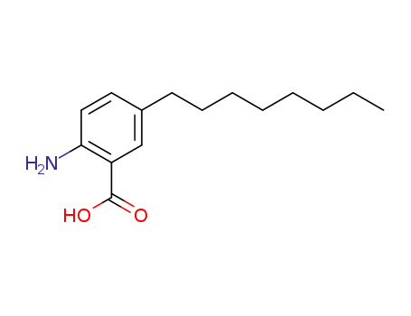 Molecular Structure of 113736-77-9 (Benzoic acid, 2-amino-5-octyl-)