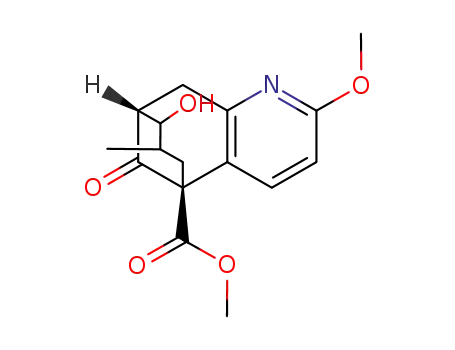 Molecular Structure of 185741-41-7 ((5S,9R)-methyl-8-hydroxy-2-methoxy-7-methyl-11-oxo-5,6,7,8,9,10-hexahydro-5,9-methanocycloocta[b]pyridine-5-carboxylate)