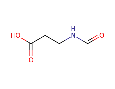 Molecular Structure of 14565-43-6 (3-formylaminopropionic acid)