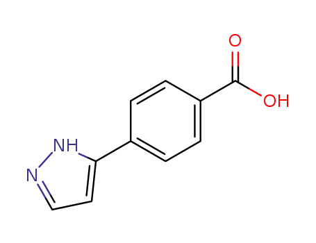 Molecular Structure of 208511-67-5 (3-(4-CARBOXYPHENYL)PYRAZOLE)