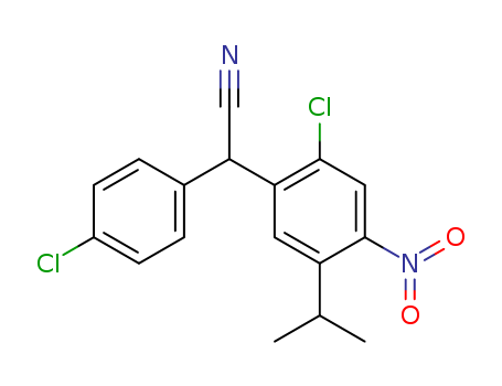 Benzeneacetonitrile,2-chloro-a-(4-chlorophenyl)-5-(1-methylethyl)-4-nitro-