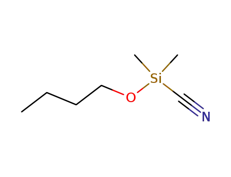 Molecular Structure of 136934-65-1 (Silanecarbonitrile, butoxydimethyl-)