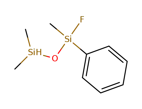 Molecular Structure of 135764-51-1 (Disiloxane, 1-fluoro-1,2,2-trimethyl-1-phenyl-)