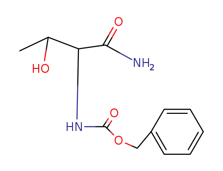 Molecular Structure of 91558-42-8 (benzyl [1-(aminocarbonyl)-2-hydroxypropyl]carbamate)