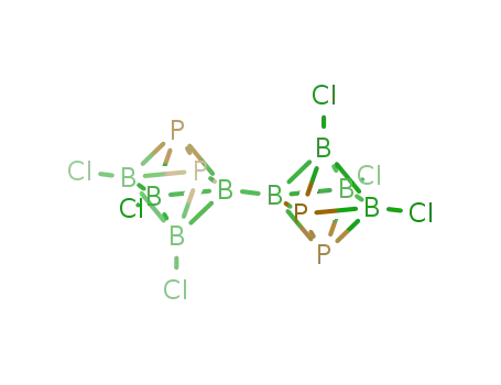 Molecular Structure of 263152-13-2 (conjuncto-3,3'-(1,2-P<sub>2</sub>B<sub>4</sub>Cl<sub>3</sub>)2)